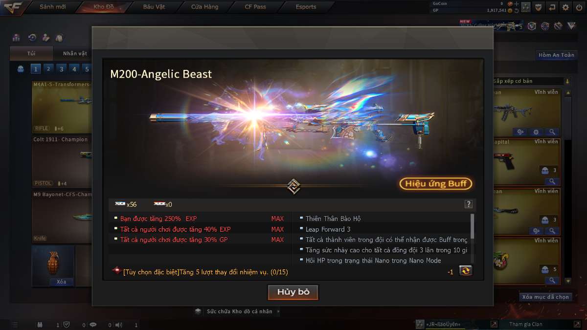 shop acc cf uy tin gia re